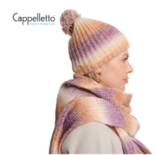 Carica l&#39;immagine nel visualizzatore di Gallery, NIM Berretto Multicolo con PomPon Prugna Mix

