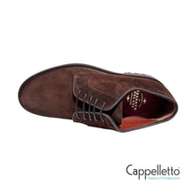 Carica l'immagine nel visualizzatore di Gallery, Scarpa Derby 606 in Suede Oil Testa di Moro
