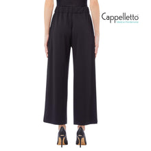 Carica l&#39;immagine nel visualizzatore di Gallery, Pantalone Flare Cropped Elastic Nero MF5260
