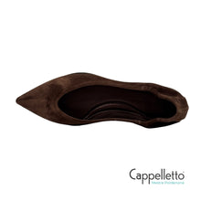 Carica l'immagine nel visualizzatore di Gallery, INGRID Ballerina in Camoscio Coffee 1000
