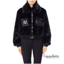Carica l&#39;immagine nel visualizzatore di Gallery, Blouson Con Dettaglio Nero CF5185
