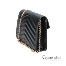 Carica l'immagine nel visualizzatore di Gallery, Borsa Matellassè Nera V Oro 300
