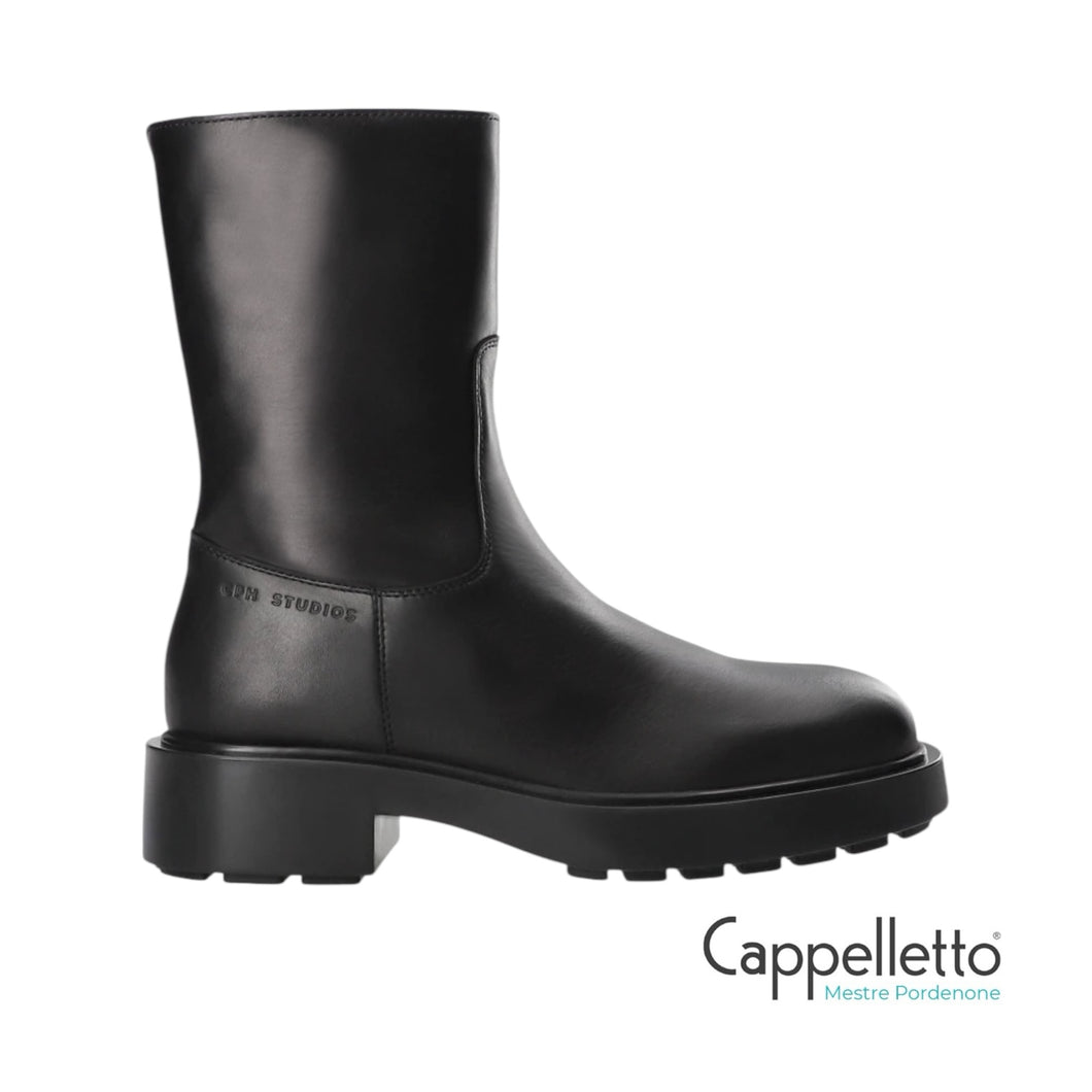 CPH 443 Stivaletto in Pelle Nera