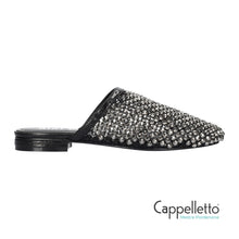 Carica l'immagine nel visualizzatore di Gallery, SlipOn Flat Gioiello Nero/Argento
