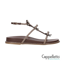 Carica l'immagine nel visualizzatore di Gallery, BOWI Sandalo Flat Gioiello Marrone
