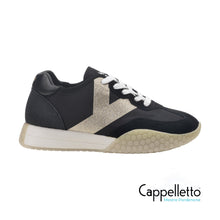 Carica l&#39;immagine nel visualizzatore di Gallery, Sneaker Donna 9312 Nero/Platino
