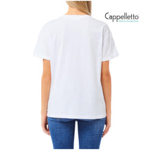 Carica l&#39;immagine nel visualizzatore di Gallery, T-Shirt Manica Corta Bianca LiuJo Cloud Sequins UF5260
