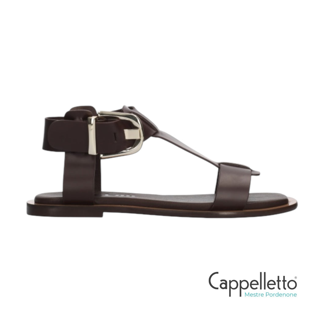 SUNNY Sandalo Flat Marrone