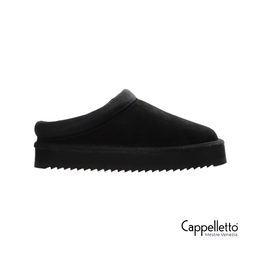 249 Suede Slipper Donna Black