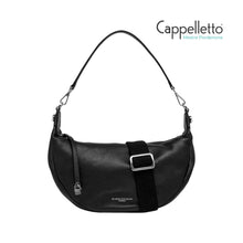 Carica l&#39;immagine nel visualizzatore di Gallery, AISHA Borsa in Pelle Martellata Nera
