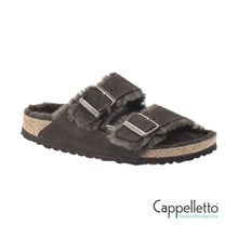 Carica l&#39;immagine nel visualizzatore di Gallery, Arizona Donna Shearling Pelle Scamosciata - Mocha
