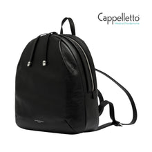Carica l&#39;immagine nel visualizzatore di Gallery, EMANUELA Zaino in Pelle Nera
