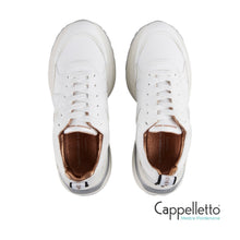 Carica l'immagine nel visualizzatore di Gallery, VICTORIA Donna in Pelle Bianca Mesh e Suede 1082
