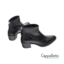 Carica l&#39;immagine nel visualizzatore di Gallery, GALTIS Stivaletto Basso Cowboy Pelle Nera
