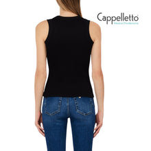 Carica l'immagine nel visualizzatore di Gallery, Top con Applicazioni Gioiello Collar Nero WA6490
