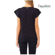 Carica l&#39;immagine nel visualizzatore di Gallery, T-Shirt Moda Manica Corta Nero UF5262

