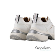 Carica l'immagine nel visualizzatore di Gallery, VICTORIA Donna in Pelle Bianca Mesh e Suede 1082
