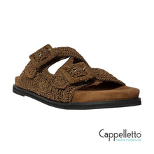 Carica l&#39;immagine nel visualizzatore di Gallery, DALILA 55 Slipper Macramè Marrone

