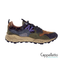 Carica l&#39;immagine nel visualizzatore di Gallery, YAMANO 3 UNI Suede/Nylon Knitted Fabric Leo Anthracite
