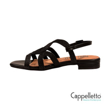Carica l'immagine nel visualizzatore di Gallery, MELI Sandalo Flat Nero
