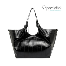 Carica l'immagine nel visualizzatore di Gallery, DUA Borsa Grande Stampa Anguilla Nero

