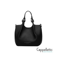 Carica l&#39;immagine nel visualizzatore di Gallery, DUA Baby Borsa in Pelle Nero/Castoro
