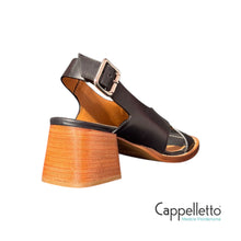 Carica l&#39;immagine nel visualizzatore di Gallery, GLAM Sandalo Tacco 50 Ranch Black
