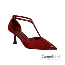 Carica l&#39;immagine nel visualizzatore di Gallery, CANNA 70 Pump Suede Carmin
