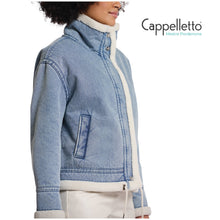 Carica l&#39;immagine nel visualizzatore di Gallery, BECK Giubbo in Denim con Interno in EcoPelliccia
