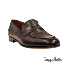 Carica l'immagine nel visualizzatore di Gallery, Mocassino Uomo con Mascherina in Nappa Nera M720
