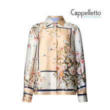 Carica l'immagine nel visualizzatore di Gallery, Camicia in Twill Stampato Arancio/Azzurro WA6357
