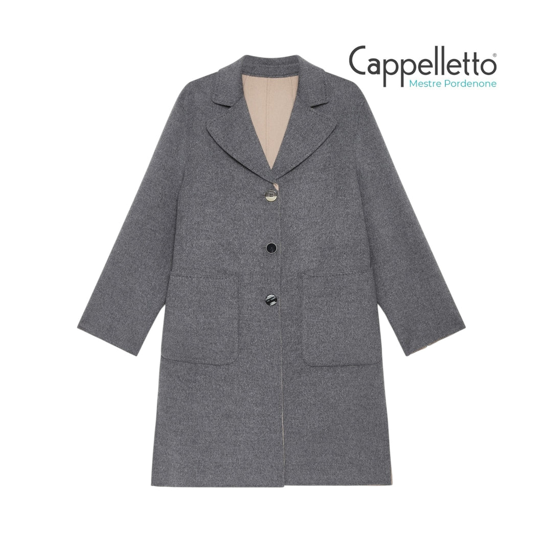 Cappotto Double Grigio/Beige