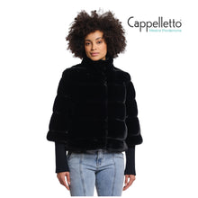 Carica l&#39;immagine nel visualizzatore di Gallery, FELINE Giubbo in EcoPelliccia Nero
