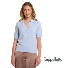 Carica l'immagine nel visualizzatore di Gallery, ZEYNEP Polo in Maglia Light Blue
