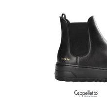 Carica l&#39;immagine nel visualizzatore di Gallery, 91 Leather Chelsea Boot Donna Nero
