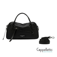 Carica l'immagine nel visualizzatore di Gallery, CINDY Borsa con Manici in Pelle Nera
