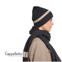 Carica l&#39;immagine nel visualizzatore di Gallery, INGRID Berretto in Maglia Melange Grigio Scuro
