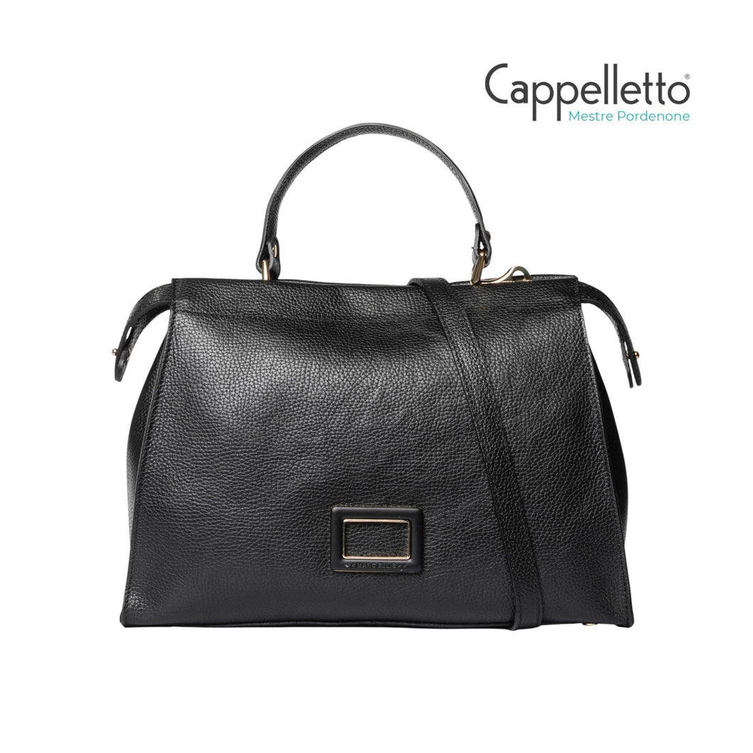 ADELE L DO Borsa in Pelle Black/Gold