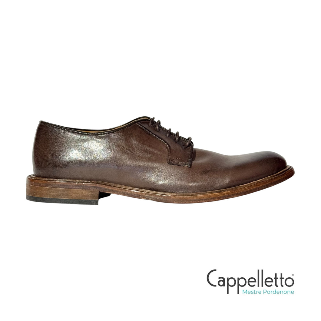 Derby Liscio Sfoderato Pelle Marrone 6436