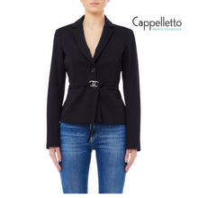 Carica l&#39;immagine nel visualizzatore di Gallery, Giacca Corta Luxury Nero MF5140
