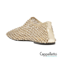 Carica l'immagine nel visualizzatore di Gallery, Ballerine Bijoux Beige Platino All Over Strass

