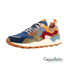 Carica l&#39;immagine nel visualizzatore di Gallery, YAMANO 3 Uomo Suede/Nylon Blu-Verde Militare
