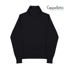 Carica l&#39;immagine nel visualizzatore di Gallery, MITA Maglia Collo Alto Lana Merino - Nero
