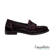 Carica l'immagine nel visualizzatore di Gallery, ELSA Mocassino Donna in Eco Cavallino Ebano
