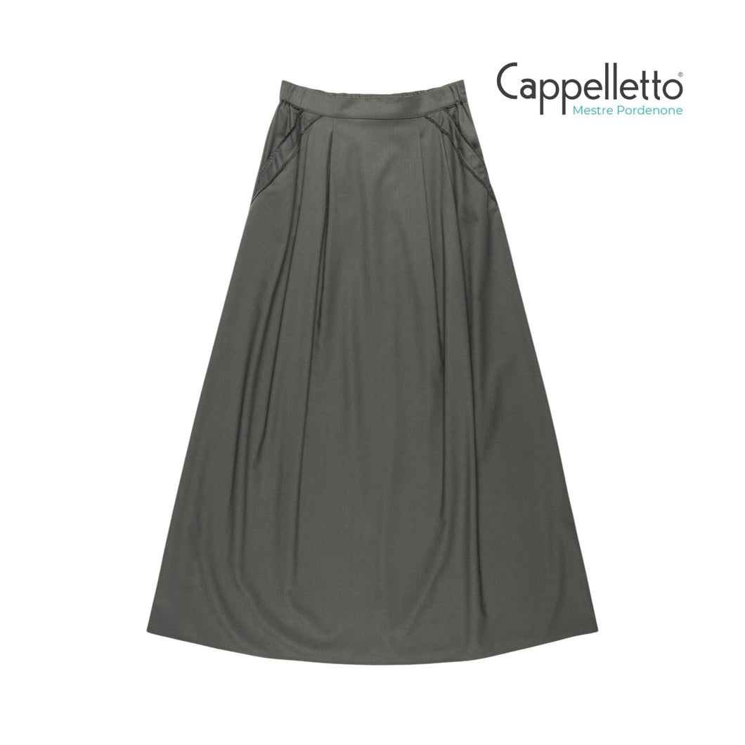 GRAZIA Gonna Fresco Lana - Verde Militare