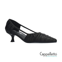 Carica l&#39;immagine nel visualizzatore di Gallery, RIGEL 45 Pump in Pelle Nera
