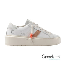Carica l'immagine nel visualizzatore di Gallery, HILL LOW PLATFORM Donna Calf White/Copper
