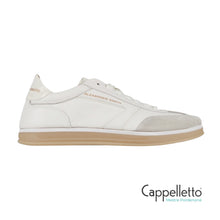 Carica l'immagine nel visualizzatore di Gallery, THAMES Donna in Pelle Bianca e Camoscio Grigio
