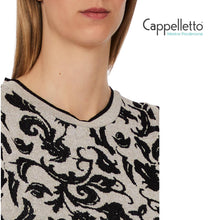 Carica l'immagine nel visualizzatore di Gallery, Maglia Jacquard Arab White/Black WA6447

