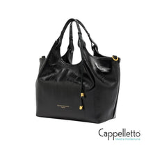 Carica l'immagine nel visualizzatore di Gallery, DUA Borsa Media Stampa Anguilla Nero
